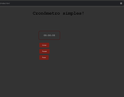 Stopwatch, made with HTML, CSS and JavaScript.