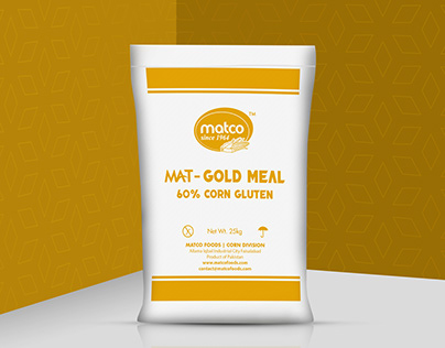 Mat Gold Meal Packaging Design
