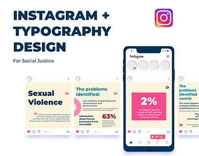 Sexual Voilence Typography for Instagram