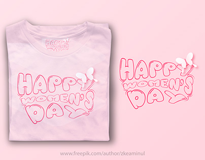 Happy womens day t shirt vector lettering
