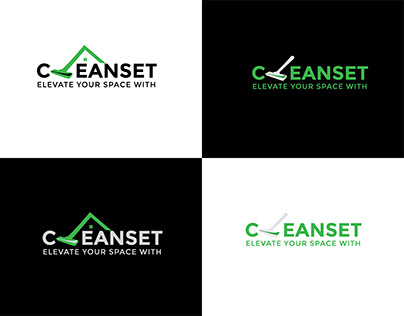 LOGO DESIGN NAME : CLEANSET ELEVATE YOUR SPACE WITH