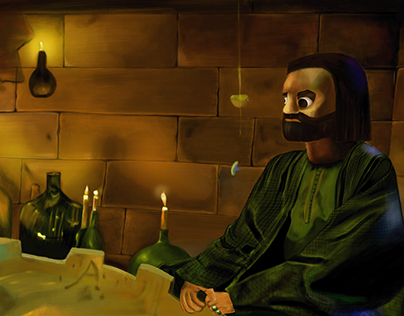 digital painting-scene from the movie
