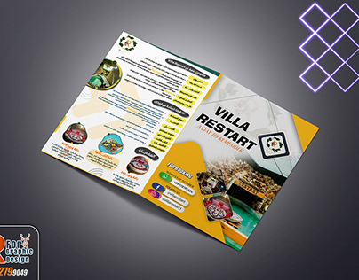villa restart brochure design