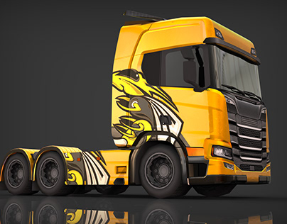 Low Poly Truck 3D Model And Skins/Textures
