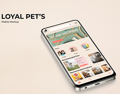 Loyal Pet's Mobile Mockup