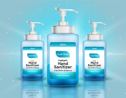 Hand Sanitizer Label Design