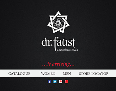 UI design for alternative clothing e-commerce website