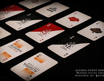 Algeria Event Show branded playing cards