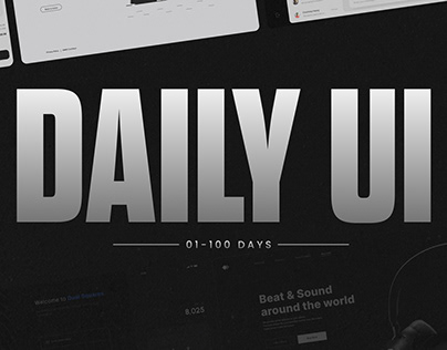 Project thumbnail - Daily UI #01 - #100