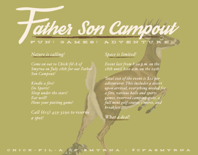 Chick-fil-A Father Son Campout