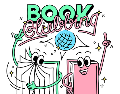 Book Clubbing illustration