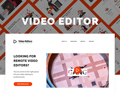 VIDEO EDITOR Web Design