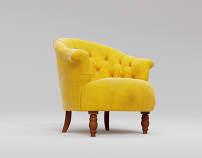 Project thumbnail - Velvet Elegance: The Luxurious Button-Tufted Armchair