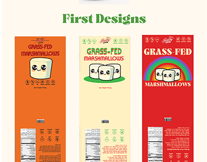Hearthy Foods Grass-Fed Marshmallow Package Redesign