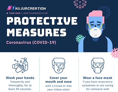 Infographic of Covid-19 || Protectives Measures
