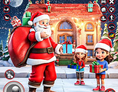Christmas Card: Can You Find The Hidden Claus? :: Behance
