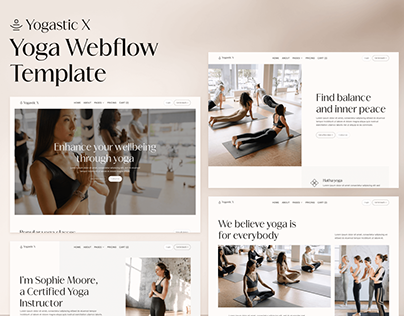 Yogastic X - Yoga Webflow Template