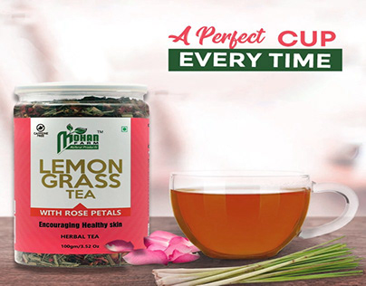 Herbal Lemongrass And Rose Tea (100gm)