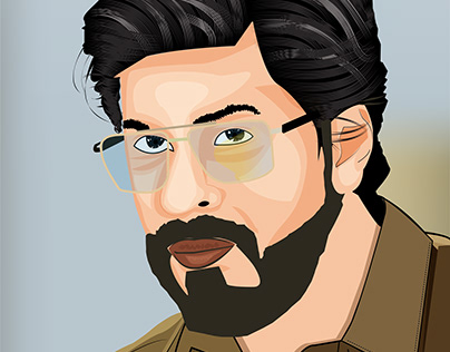 Vector Portrait of Shahrukh khan