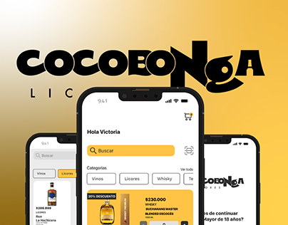 CocoBonga Licores- Branding + App