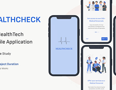 'HealthCheck' - Health-Tech Mobile App Case Study