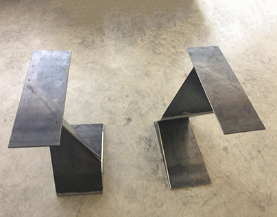 Metal table legs by Inox G-art
