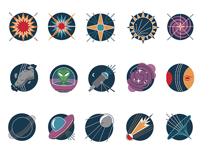 OUTER SPACE SYMBOL SET