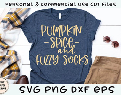 FREE Pumpkin Spice and Fuzzy Socks SVG