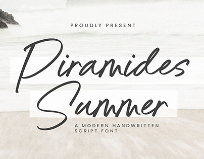 Piramides Summer - Modern Handwritten Script Font