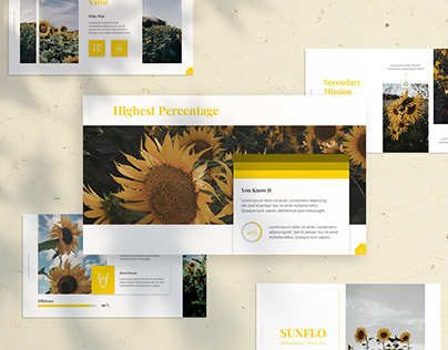 Sunflo Flower Presentation Template