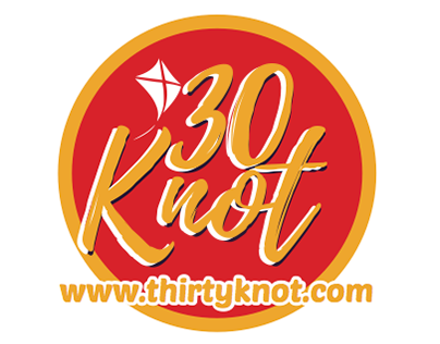 30 Knot Kite-Surfing Logo Design