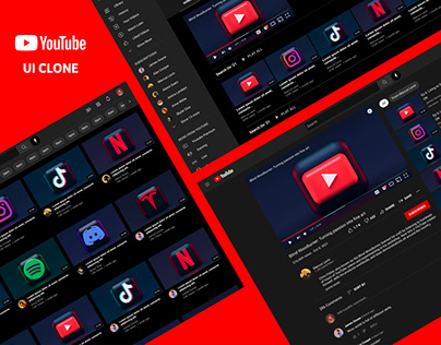 YouTube UI Clone Design