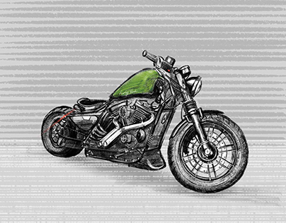 Sketch | Custom Harley Davidson