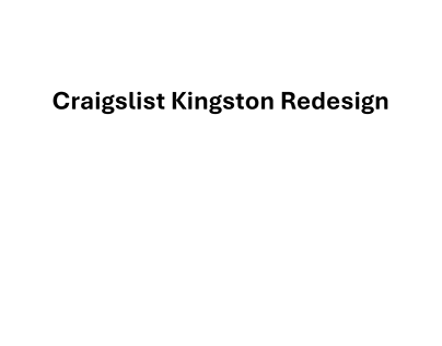 Craigslist website redesign