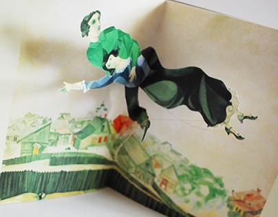 Pop-up book about love Chagall