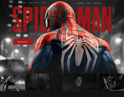 Spider Man Landing Page