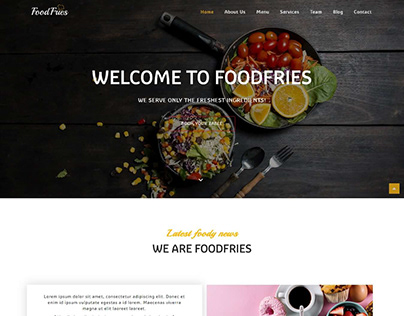 Foodfries - Best Restaurant Website Template