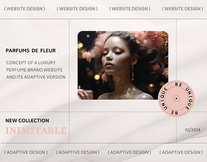 Landing page for Parfums de Fleur