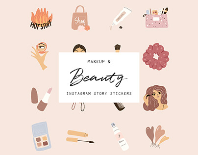 Makeup Beauty Instagram Story Stickers