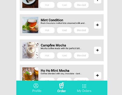Ui design | Drinks & Donuts App