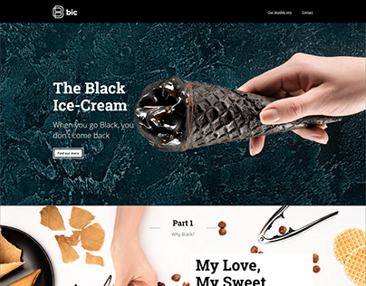Bic _black ice cream A part of my daily ui challenge