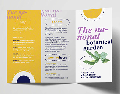 Professional three-fold brochure design