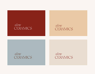 slow Ceramics Branding