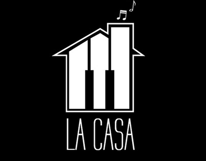 Logo y afiche Productora La Casa Dirección creativa