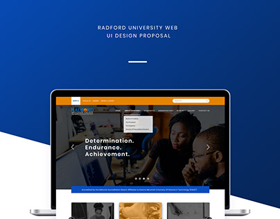 Radford University WEB UI Design