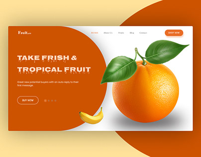 Food website Template UI design