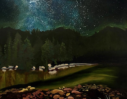 "High Sierra" Original Oil Painting by Adele Gilani