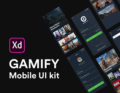 GAMIFY - Adobe XD mobile UI kit