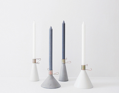 Conic candleholder produced by Puik Design