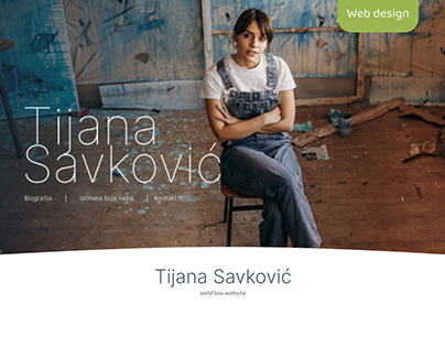 Tijana Savković / Webflow website